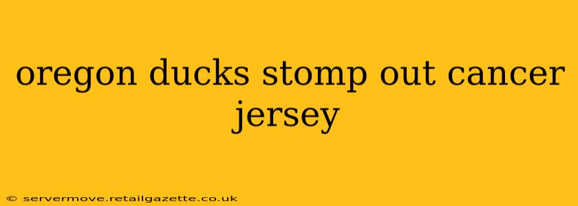 oregon ducks stomp out cancer jersey