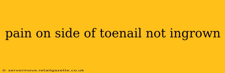 pain on side of toenail not ingrown