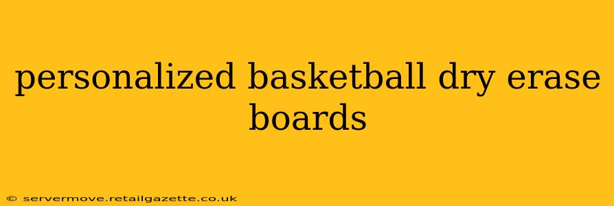 personalized basketball dry erase boards