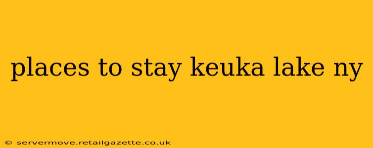places to stay keuka lake ny