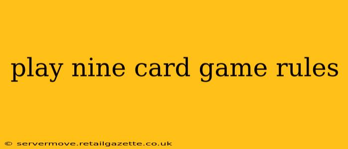 play nine card game rules