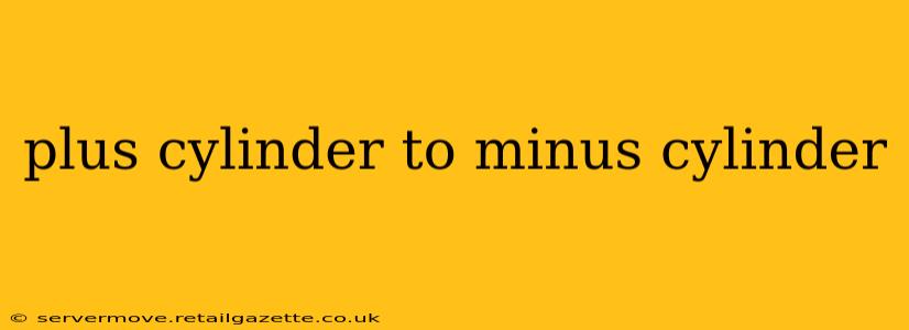 plus cylinder to minus cylinder