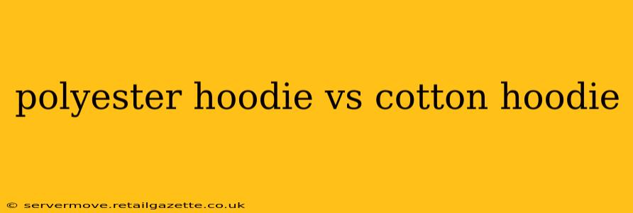 polyester hoodie vs cotton hoodie