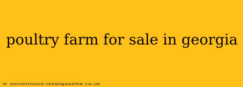 poultry farm for sale in georgia