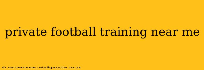 private football training near me
