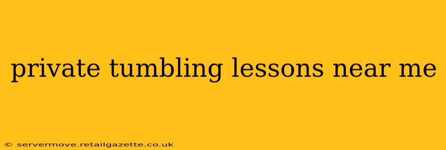 private tumbling lessons near me