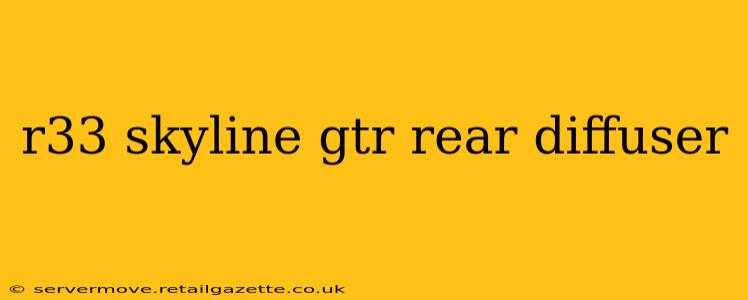 r33 skyline gtr rear diffuser