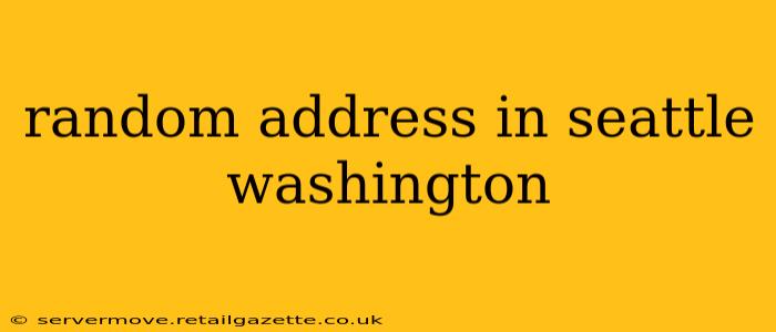 random address in seattle washington