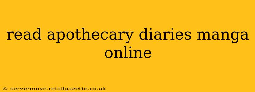 read apothecary diaries manga online