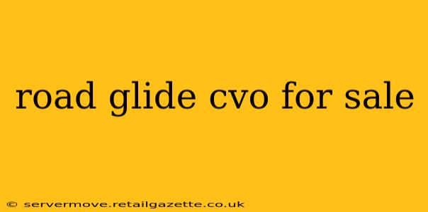 road glide cvo for sale
