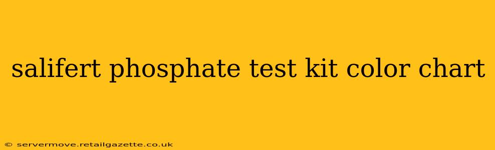 salifert phosphate test kit color chart