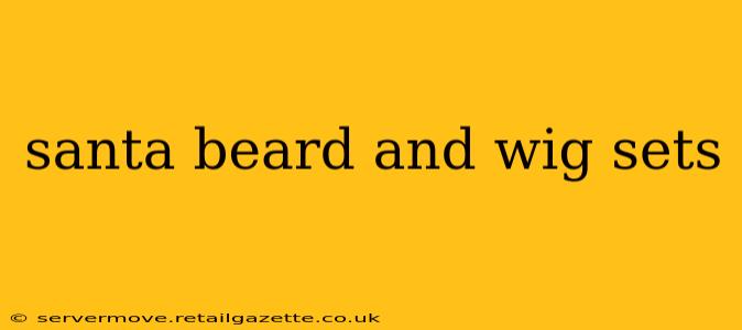 santa beard and wig sets