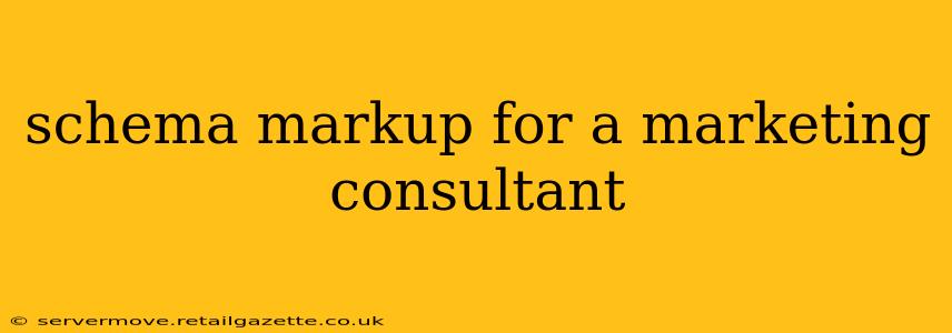 schema markup for a marketing consultant