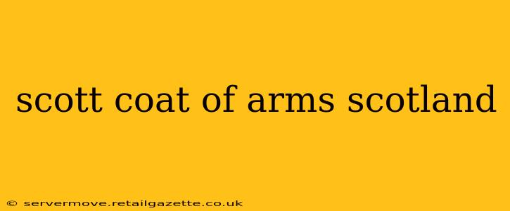 scott coat of arms scotland