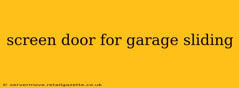 screen door for garage sliding