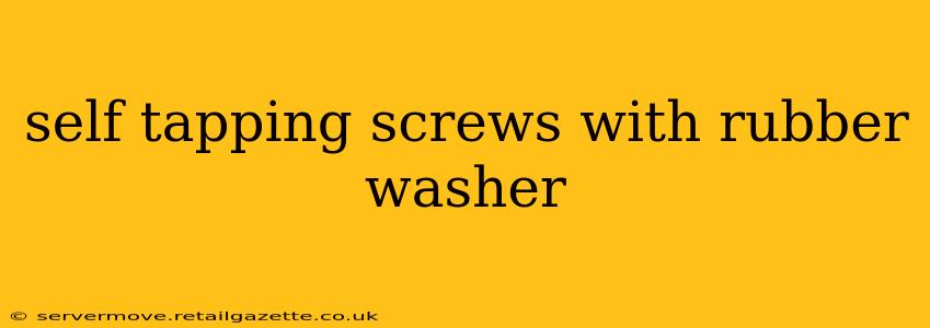 self tapping screws with rubber washer