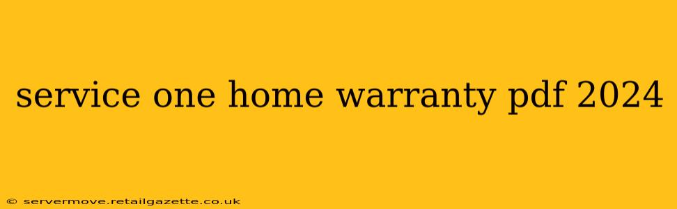 service one home warranty pdf 2024