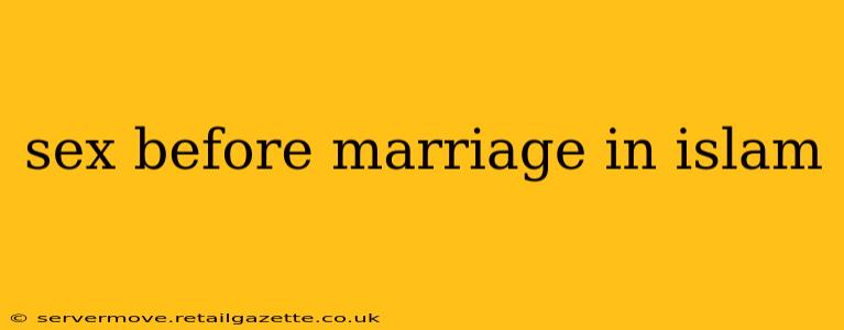 sex before marriage in islam