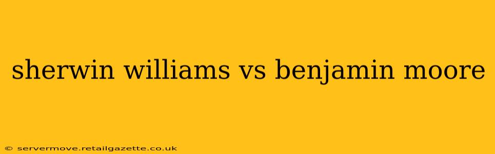 sherwin williams vs benjamin moore