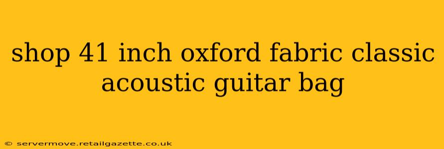 shop 41 inch oxford fabric classic acoustic guitar bag
