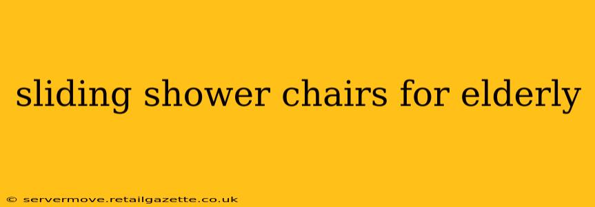 sliding shower chairs for elderly