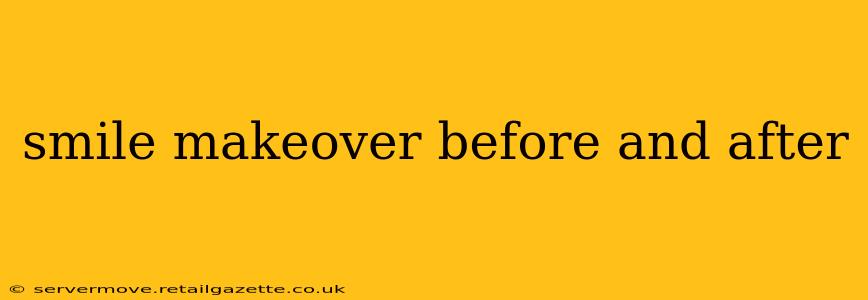 smile makeover before and after