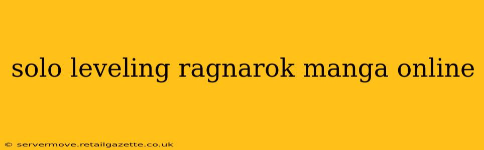 solo leveling ragnarok manga online