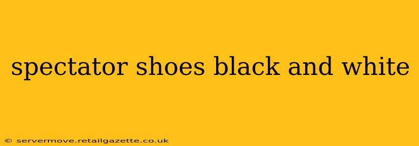 spectator shoes black and white