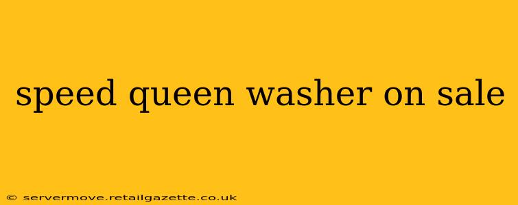 speed queen washer on sale