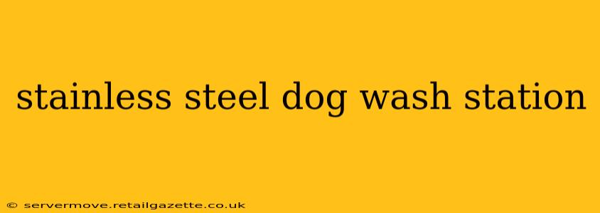 stainless steel dog wash station