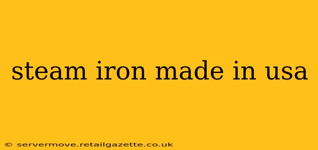 steam iron made in usa