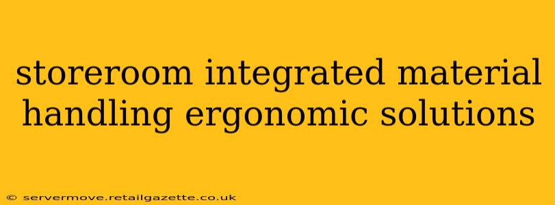 storeroom integrated material handling ergonomic solutions