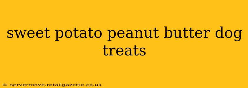 sweet potato peanut butter dog treats