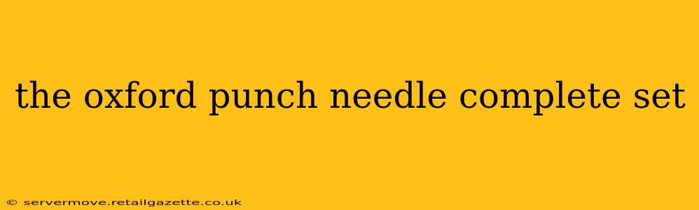 the oxford punch needle complete set