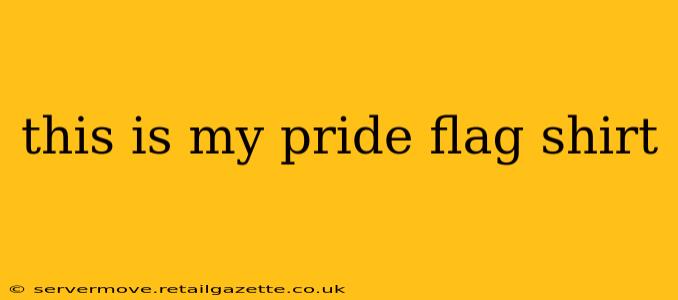this is my pride flag shirt