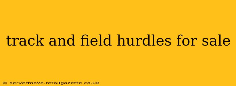 track and field hurdles for sale