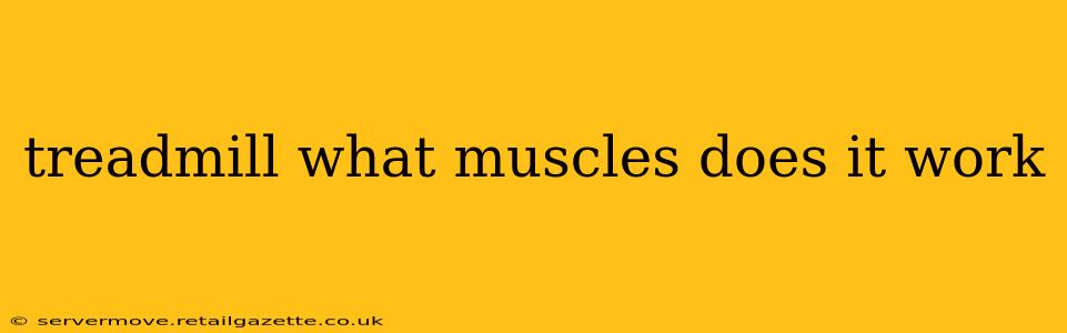 treadmill what muscles does it work