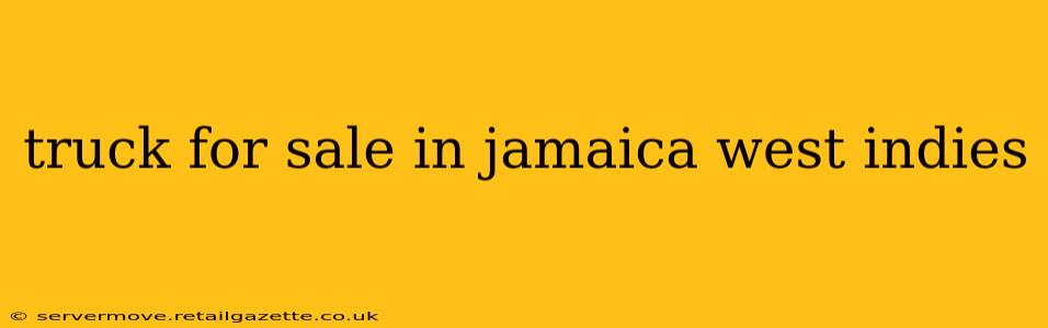 truck for sale in jamaica west indies