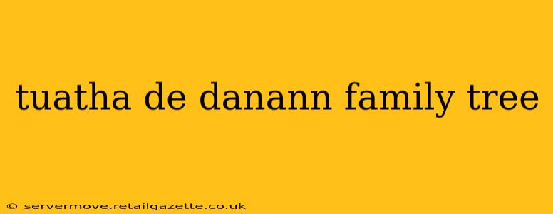 tuatha de danann family tree