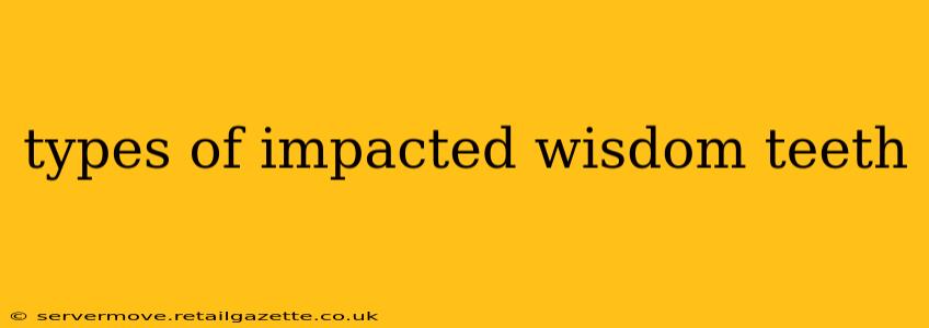 types of impacted wisdom teeth