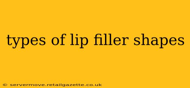 types of lip filler shapes