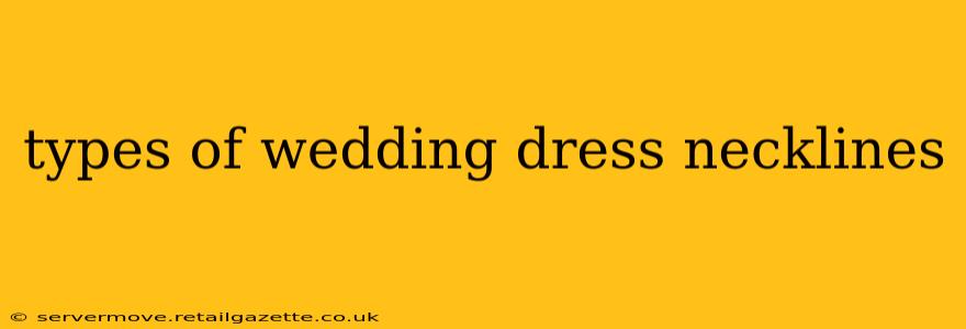 types of wedding dress necklines