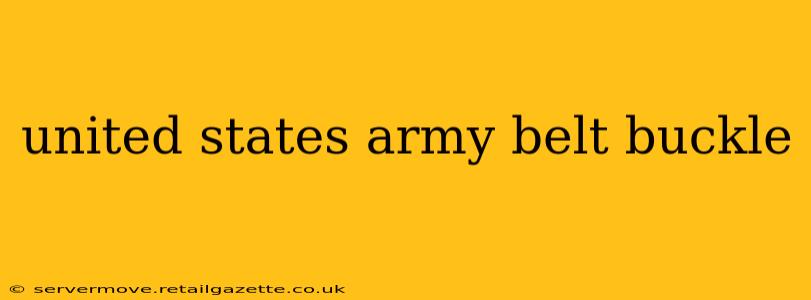 united states army belt buckle