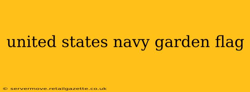 united states navy garden flag