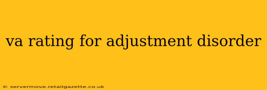 va rating for adjustment disorder