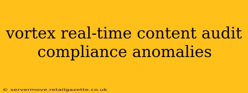 vortex real-time content audit compliance anomalies
