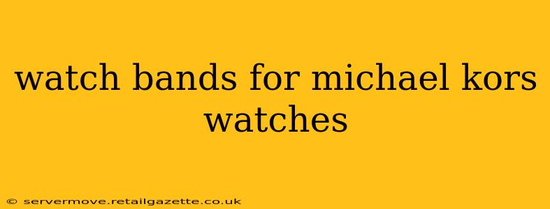 watch bands for michael kors watches