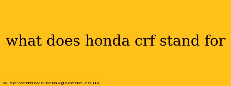 what does honda crf stand for