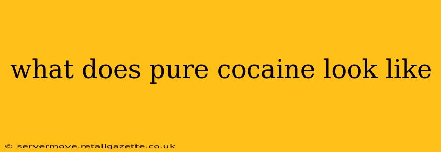 what does pure cocaine look like