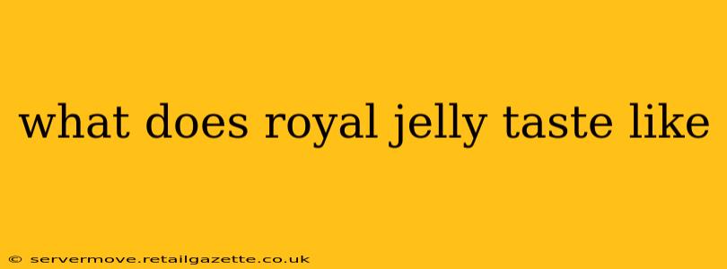 what does royal jelly taste like